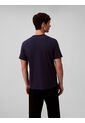 Camiseta Azul Con Micro Monograma Bordado Calvin Klein de Calvin Klein