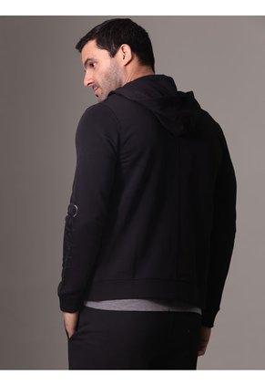 Buzo Negro Deportivo Con Cremallera Calvin Klein