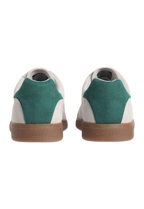 Tenis Beige De Corte Bajo Con Textura De Gamuza Calvin Klein