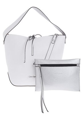 Bolso Blanco-Plateado Calvin Klein