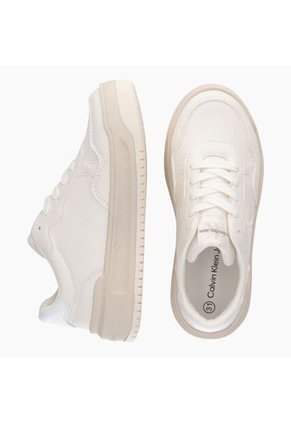 Tenis Blanco Low Cut Con Cordones Para Niñas Calvin Klein