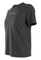 Camiseta Con Cuello Redondo Y Logo Mujer Negro Calvin Klein de Calvin Klein