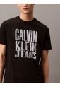 Camiseta Negra Stacked Graphic Crewnec Calvin Klein de Calvin Klein