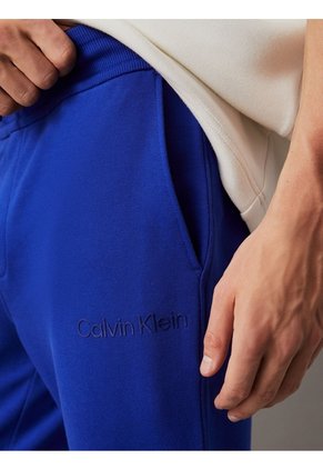 Pantalón Azul De Chándal De Felpa De Algodón Calvin Klein