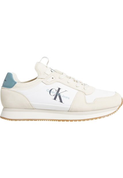 Tenis Blanco Deportivos Con Suela Dentada Calvin Klein