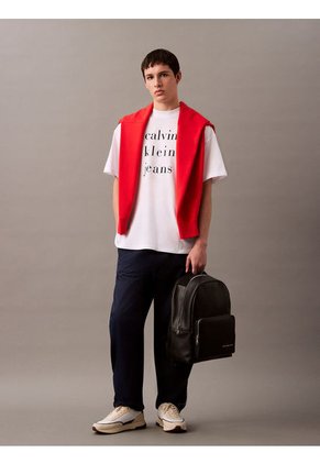 Morral Negro Mono Logo Calvin Klein