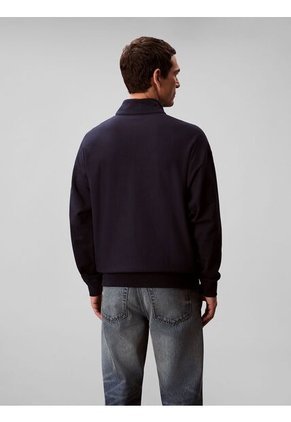 Saco Azul Con Cuello Semi Alto Y Cierre De Cremallera Calvin Klein