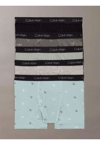 Pack Multicolor De 5 Bóxers De Algodón Elástico Para Niño Calvin Klein Calvin Klein