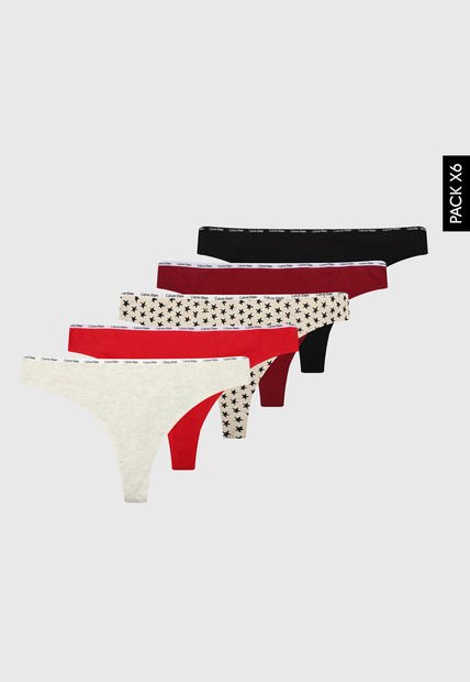 Pantie x5 Multicolor Calvin Klein
