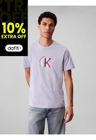 Camiseta Gris Con Gráfico De Logo Calvin Klein Calvin Klein