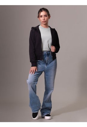 Buzo Negro Deportivo Con Capota Suave Y Elástica Calvin Klein