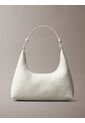 Bolso Blanco De Hombro Con Logo Monograma En Todo El Artículo Calvin Klein de Calvin Klein