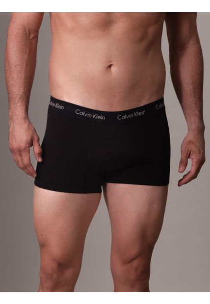 Pack Negro De 3 Boxer Trunk - Cotton Stretch Calvin Klein