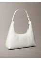 Bolso Blanco De Hombro Con Logo Monograma En Todo El Artículo Calvin Klein de Calvin Klein