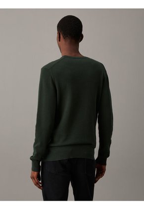 Saco Verde Tejido Structure Micro Pique Calvin Klein