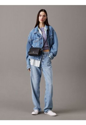 Bolso Negro Cruzado Camera Minimal Monogram Calvin Klein