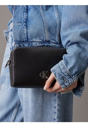 Bolso Negro Cruzado Camera Minimal Monogram Calvin Klein