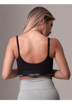 Top Negro Deportivo De Bajo Impacto Calvin Klein