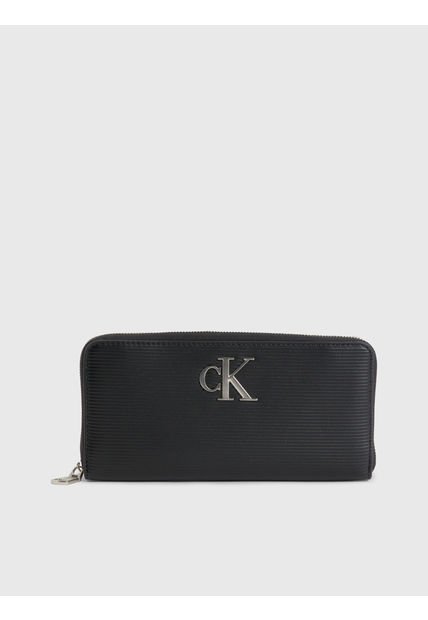 Bolso Con Cierre En El Contorno Mujer Negro Calvin Klein