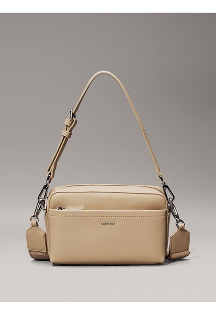 Bolso Beige Cruzado Convertible Calvin Klein