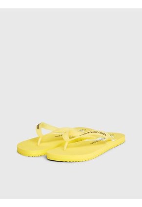 Sandalias Amarillo De Playa Con Monologo Calvin Klein