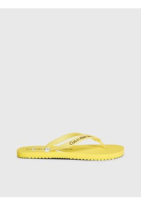 Sandalias Amarillo De Playa Con Monologo Calvin Klein