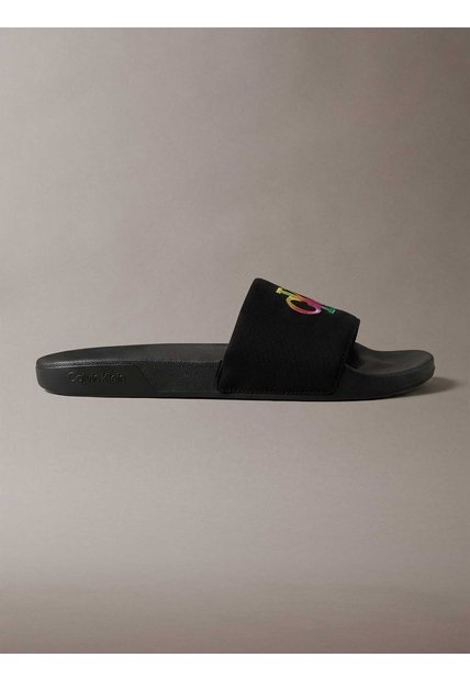 Sandalias Negro Essential Slide Pride Calvin Klein