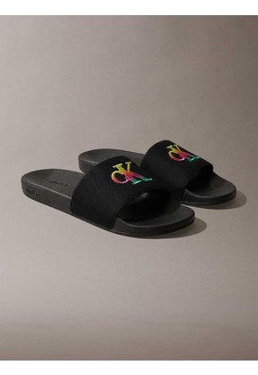 Sandalias Negro Essential Slide Pride Calvin Klein