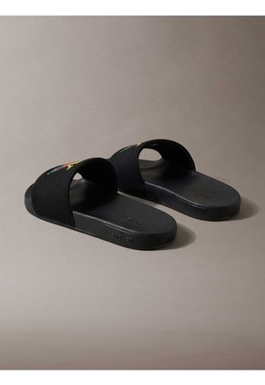 Sandalias Negro Essential Slide Pride Calvin Klein
