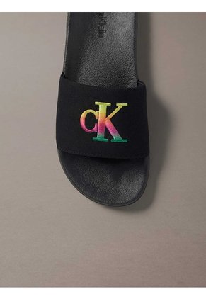 Sandalias Negro Essential Slide Pride Calvin Klein