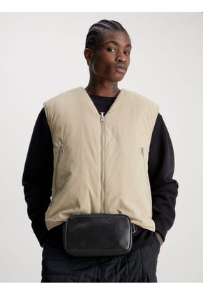 Bolso De Mano Con Logo Hombre Negro Calvin Klein