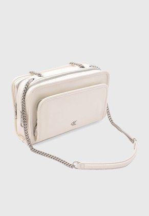 Bolso Manos Libres Calvin Klein Marfil