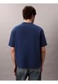 Camiseta Azul Con Logo Bordado Calvin Klein de Calvin Klein