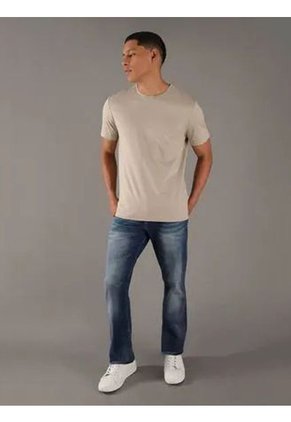 Camiseta Beige De Algodón Con Parche De Goma Calvin Klein