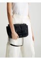 Bolso De Hombro Acolchado Reciclado Mujer Negro de Calvin Klein