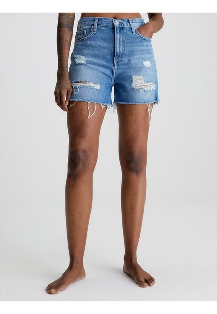 Bermuda Azul Mujer Azul Calvin Klein