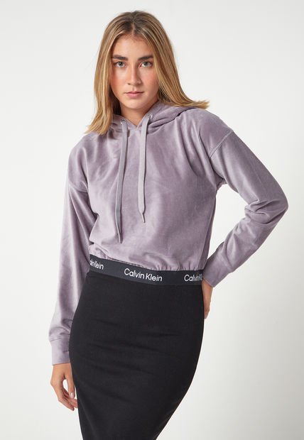 Hoodie Lila Calvin Klein Performance