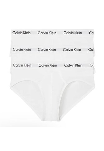 3 Pack De Calzoncillo Blanco Algodón Hip Brief Calvin Klein Calvin Klein