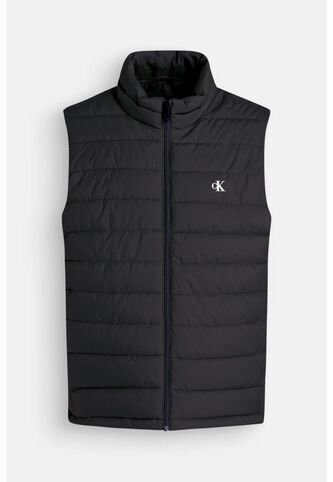 Chaleco Negro Con Cierre De Cremallera Para Hombre Calvin Klein