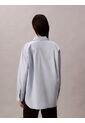 Camisa Azul Relaxed De Popelina Calvin Klein de Calvin Klein