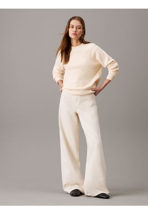 Saco Beige Tejido Buclé De Canalé Calvin Klein