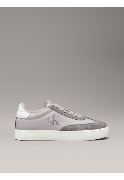 Tenis Gris Classic De Cuero Calvin Klein