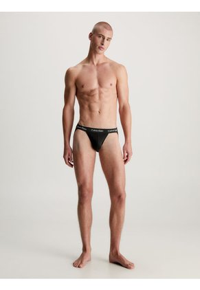 Pack Negro De 3 Suspensorios - Cotton Stretch Calvin Klein