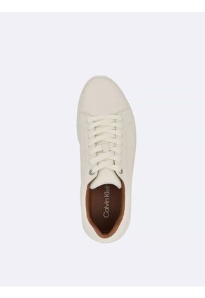 Tenis Blanco De Corte Bajo Con Suela De Plataforma Calvin Klein