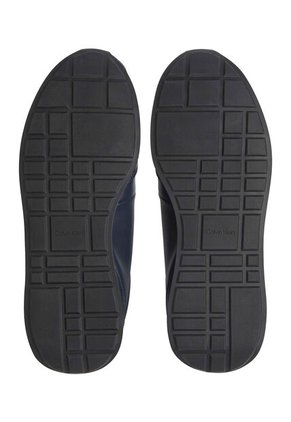 Tenis Azul Oscuro Retro Runner En Cuero Calvin Klein