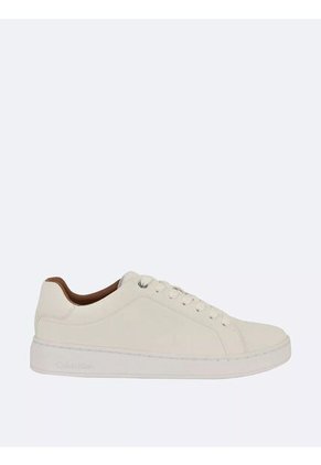 Tenis Blanco De Corte Bajo Con Suela De Plataforma Calvin Klein