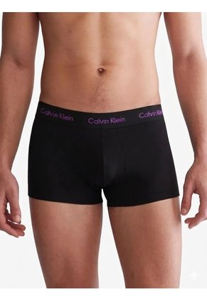 Pack Negro De 3 Boxer Low Rise Trunk - Cotton Stretch Calvin Klein