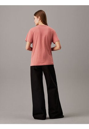 Camiseta Rosada Con Logo Nano Calvin Klein