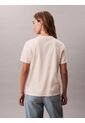 Camiseta Blanca Clásica Con Monograma Estampado Calvin Klein de Calvin Klein