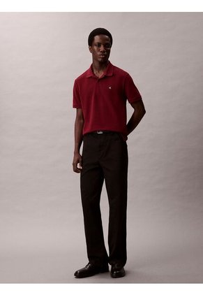 Polo Rojo Clásico De Piqué De Algodón Calvin Klein